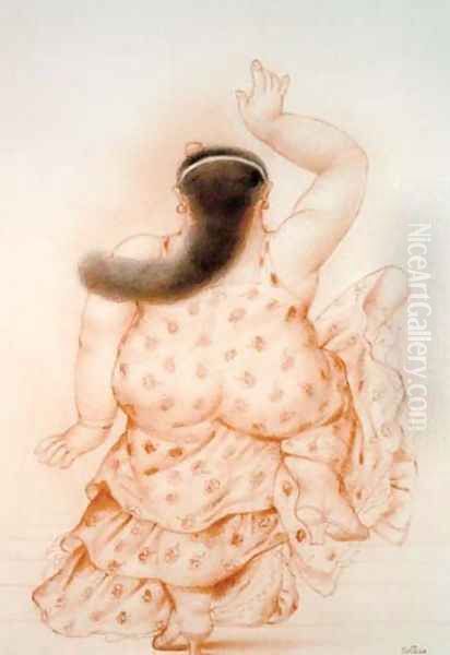 Bailarina Oil Painting by Fernando Botero