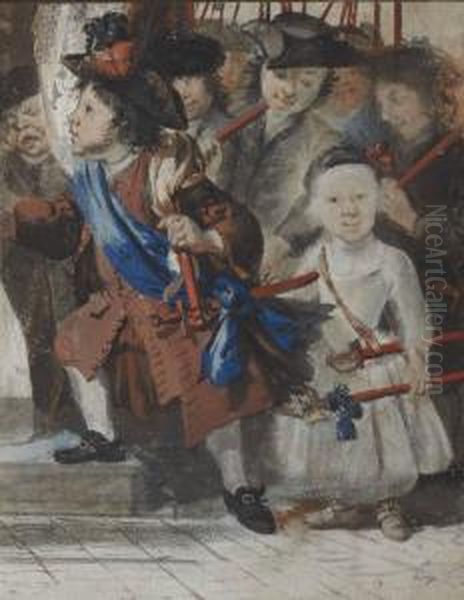 Kermesse D'enfants Oil Painting by Cornelis Troost