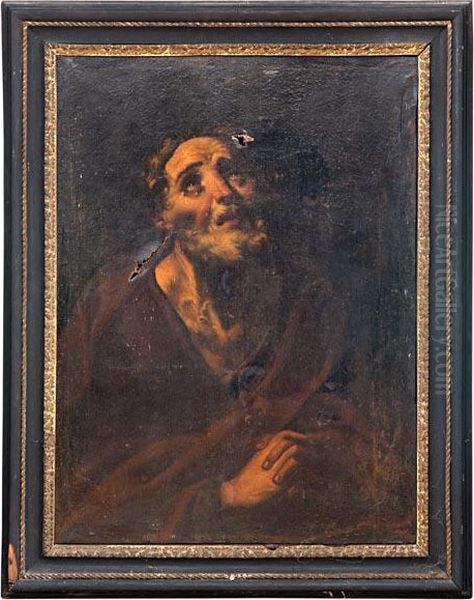 Il Pentimento Di San Pietro Oil Painting by Girolamo Troppa