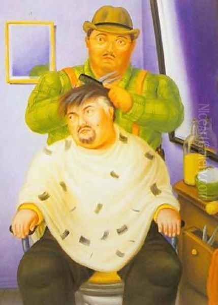 Self Portrait 1994 Oil Painting by Fernando Botero