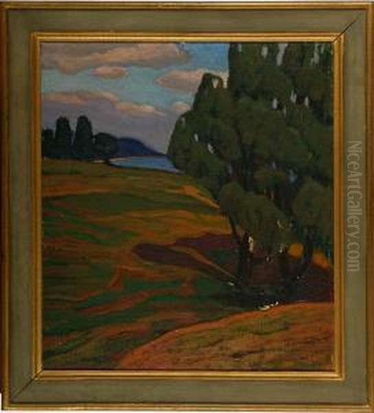 A Landscape Scenery Oil Painting by Ellen Trotzig