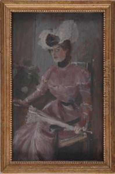 Portrait Sketch Of Lulu Morris Oil Painting by Pierre Troubetzkoy