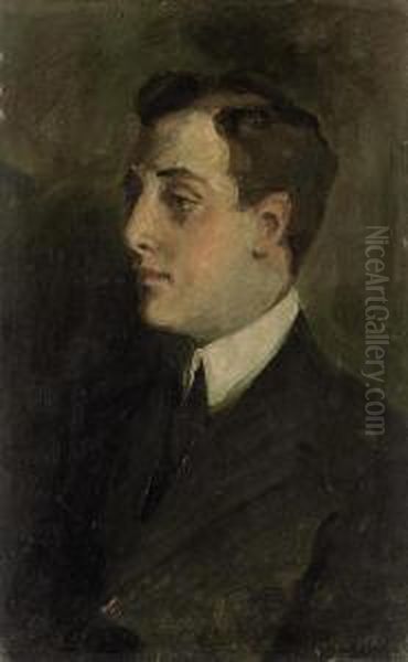 Portrait Of Vladimiro Notarbartolo Di Villarosa Oil Painting by Pierre Troubetzkoy