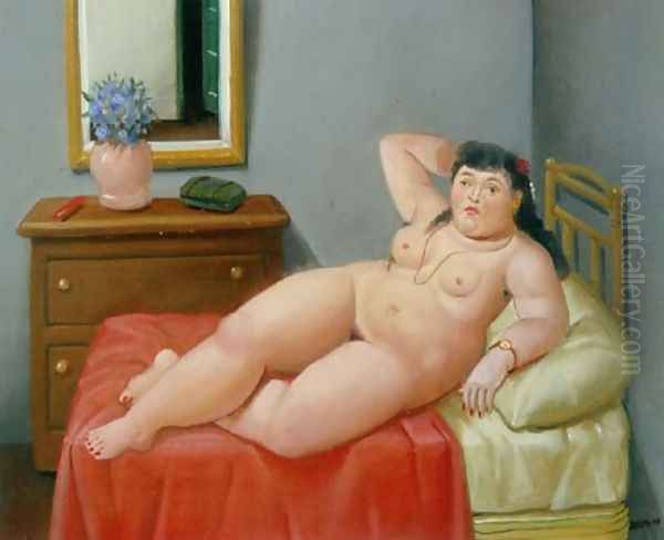 Colombian Colombiana Oil Painting by Fernando Botero