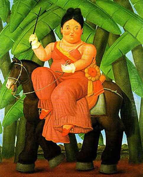 The First Lady Oil Painting by Fernando Botero