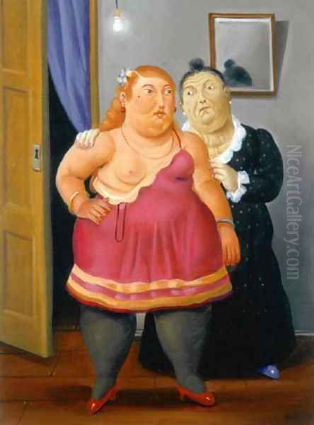 Celestina Oil Painting by Fernando Botero