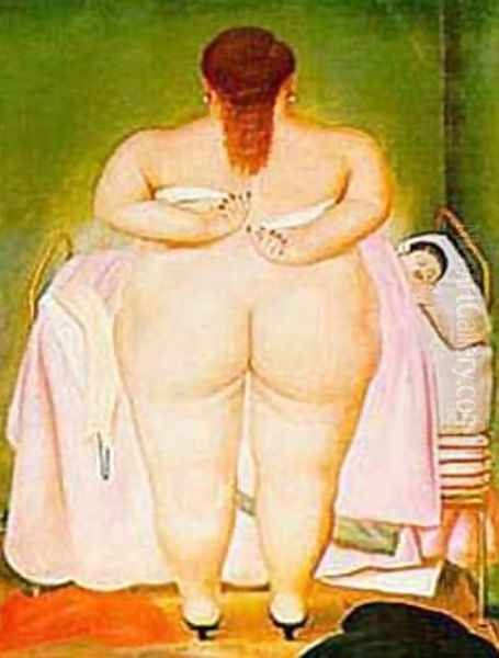 The Morning After Oil Painting by Fernando Botero