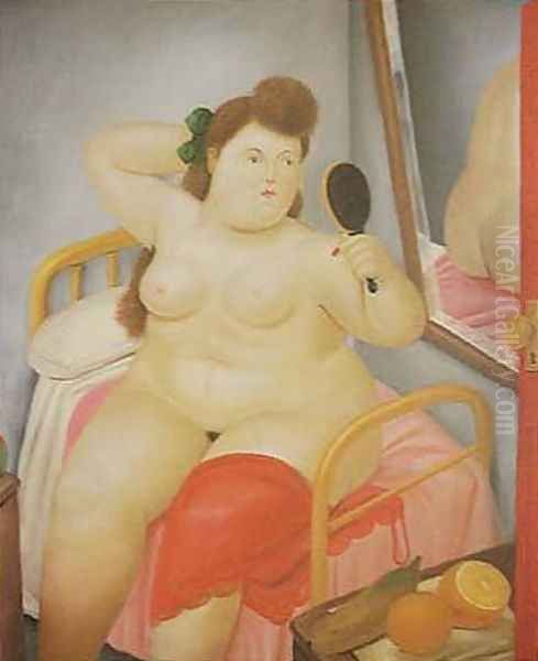 La Toilette Oil Painting by Fernando Botero