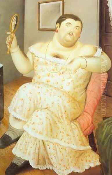 Melancholia 1989 Oil Painting by Fernando Botero