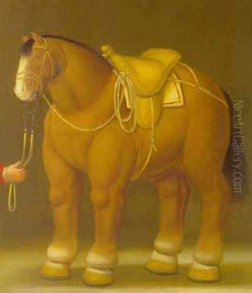 Horse 1992 Oil Painting by Fernando Botero