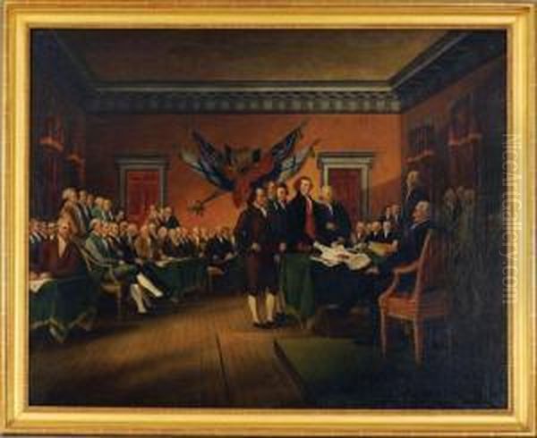 Declaration Of Independence Oil Painting by John Trumbull