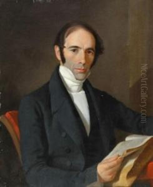 Portrait Of Reverend Herman Norton Oil Painting by John Trumbull