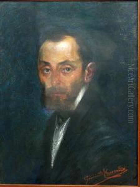 Ritratto Di Gentiluomo Con Barba Oil Painting by Giacinto Trussardi