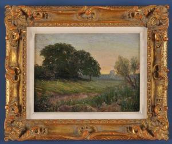 Summer Landscape Oil Painting by Dwight William Tryon