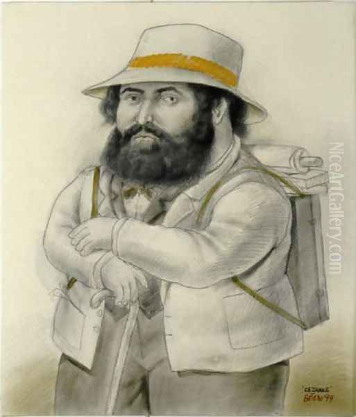 Cezanne Oil Painting by Fernando Botero