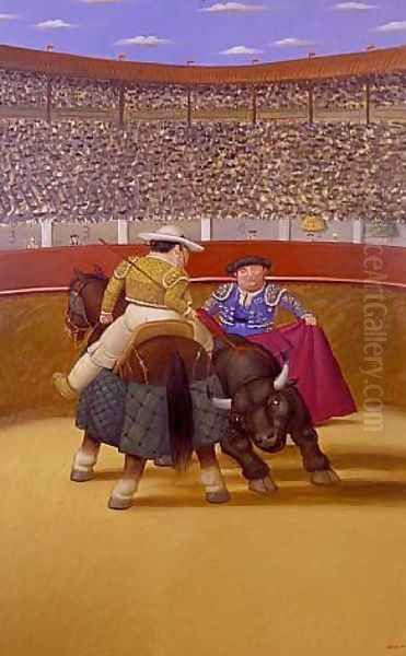 La Corrida Oil Painting by Fernando Botero