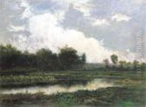 L'etang Oil Painting by Theodore Tscharner