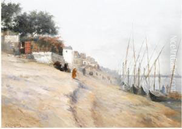 View Of Ennek, Cairo Oil Painting by Pericles Tsirigotis