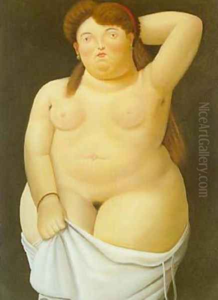 Nude 1989 Oil Painting by Fernando Botero