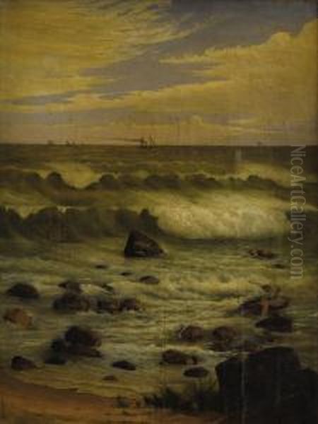 View Of The Atlantic Off The Jersey Shore by Joseph Tubby