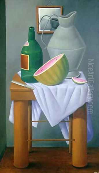 Still Life III Oil Painting by Fernando Botero