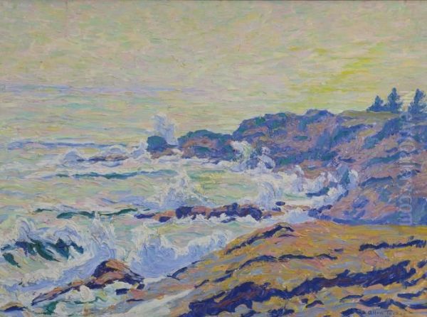 Along The Coast Oil Painting by Allen Tucker