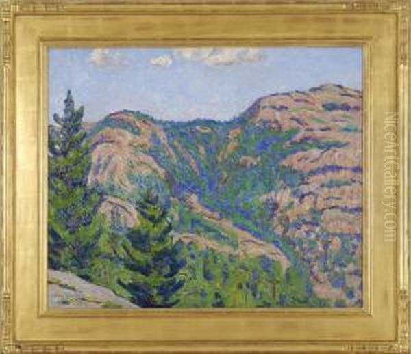 The Red Hill Oil Painting by Allen Tucker