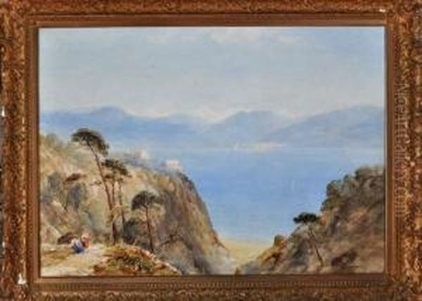 A View In The Italian Lakes Oil Painting by Edward Tucker