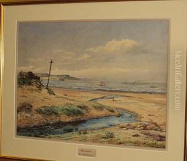 View Of Crosby Across The Mouth Of The Mersey Oil Painting by Raymond Tucker