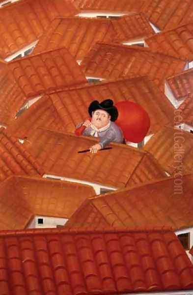 The Thief Oil Painting by Fernando Botero