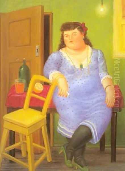 Interior 1994 Oil Painting by Fernando Botero