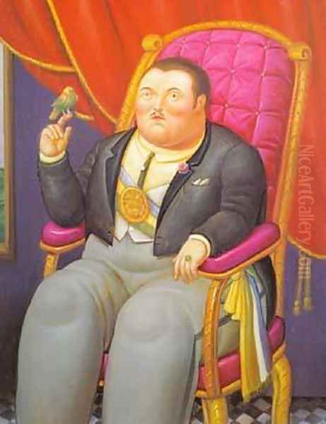 The President 1995 Oil Painting by Fernando Botero