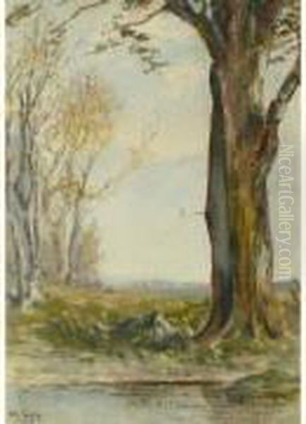 Paysage A L'arbre Oil Painting by Charles Tulley