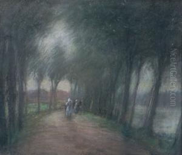 Woodland Path. Oil Painting by Sydney Strickland Tully