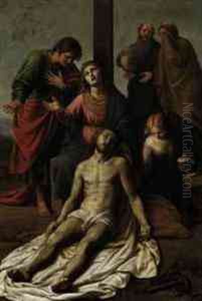 The Pieta Oil Painting by Alessandro Turchi