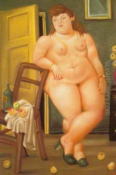 Still Life With Oranges 1993 Oil Painting by Fernando Botero