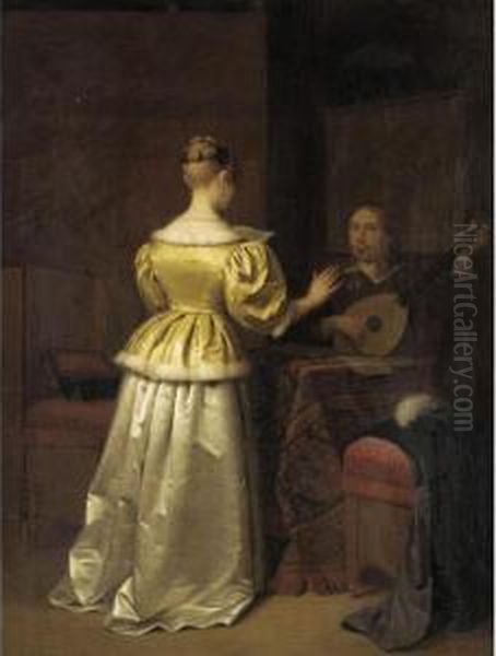 The Duet Oil Painting by Hendrik Turken