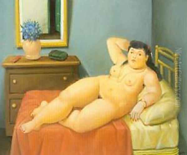 Woman 1999 Oil Painting by Fernando Botero