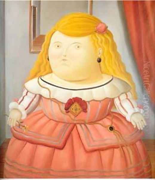 After Velazquez 1988 Oil Painting by Fernando Botero