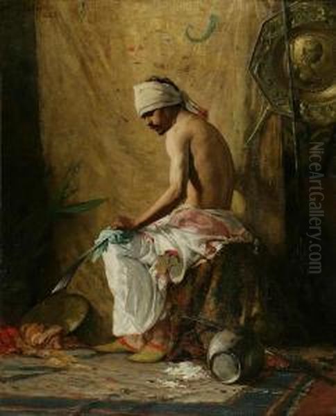 The Warrior Oil Painting by Charles Yardley Turner