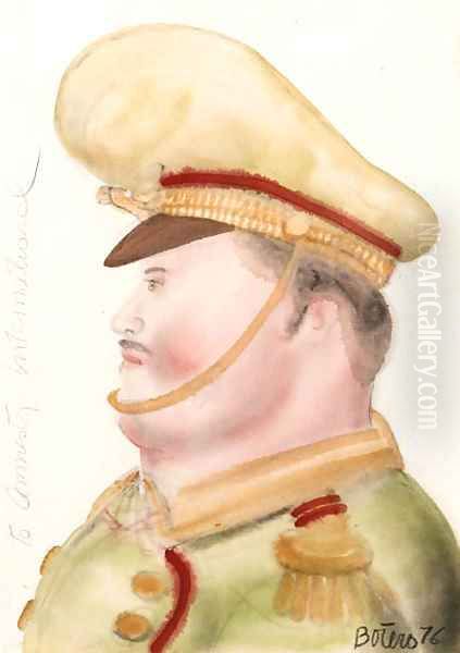 El general Oil Painting by Fernando Botero