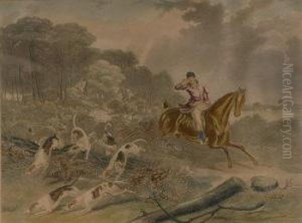 The Fox Chase Oil Painting by Francis Calcraft Turner