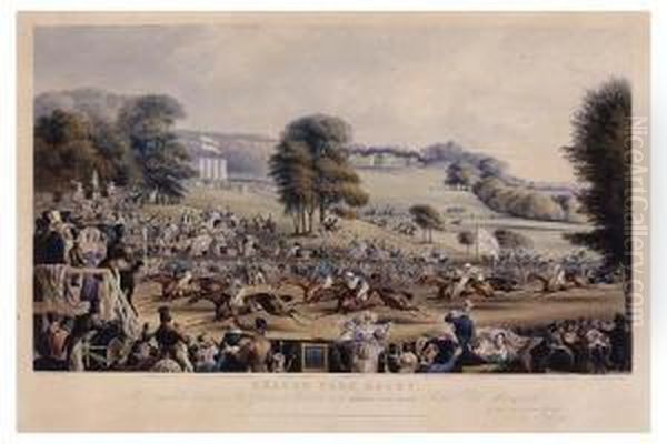 Heaton Park Races, The Great Cuprace Oil Painting by Francis Calcraft Turner