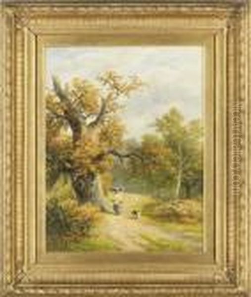 In Sherwood Forest Oil Painting by George Turner