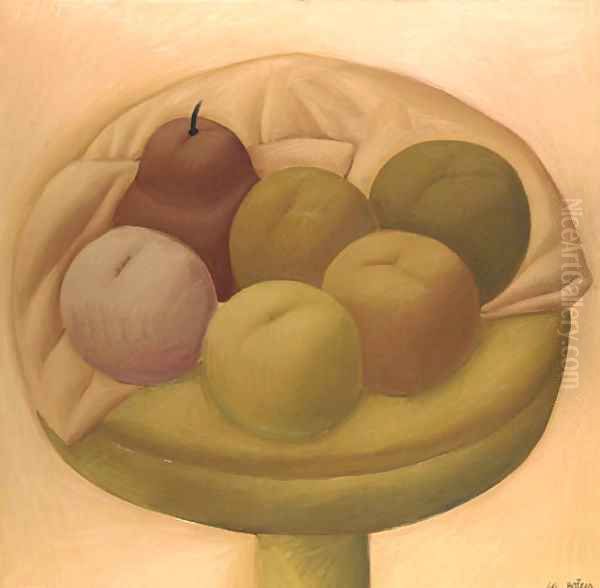 Frutas Oil Painting by Fernando Botero