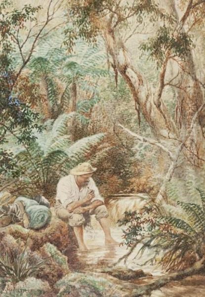 Prospector Oil Painting by James Alfred Turner