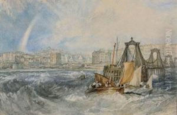 The Chain Pier, Brighton Oil Painting by Joseph Mallord William Turner