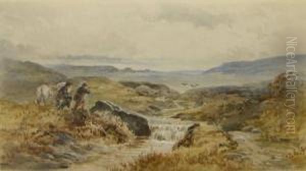 Shooting On The Moors Oil Painting by Read Turner