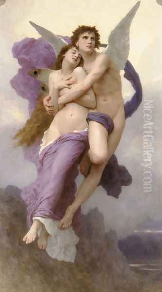 Le Ravissement de Psyche (The Rapture of Psyche) Oil Painting by William-Adolphe Bouguereau