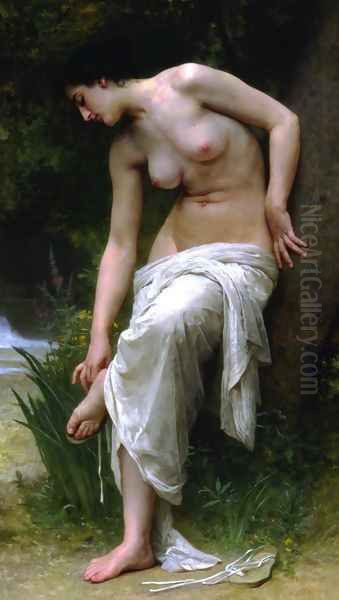 After the Bath (1894) Oil Painting by William-Adolphe Bouguereau